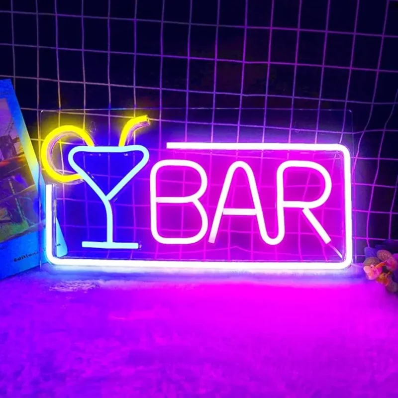 Bar Signs for Home Sign with Dimmer Switch
